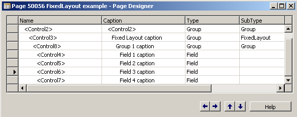 FixedLayout with grouping in Page Designer